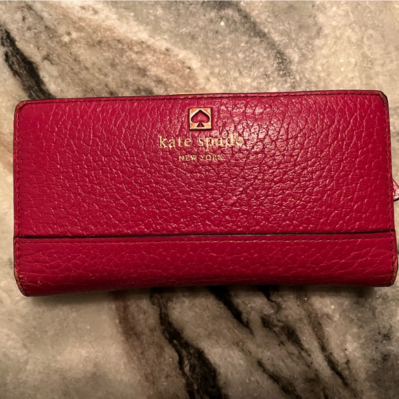 kate spade | Bags | Red Kate Spade Wallet | Poshmark